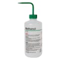 500mL Methanol Nalgene™ Right-to-Understand LDPE Wash Bottle with Green Dispensing Nozzle