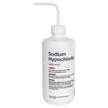 500mL Sodium Hypochlorite Nalgene™ Right-to-Understand LDPE Wash Bottle with White Dispensing Nozzle