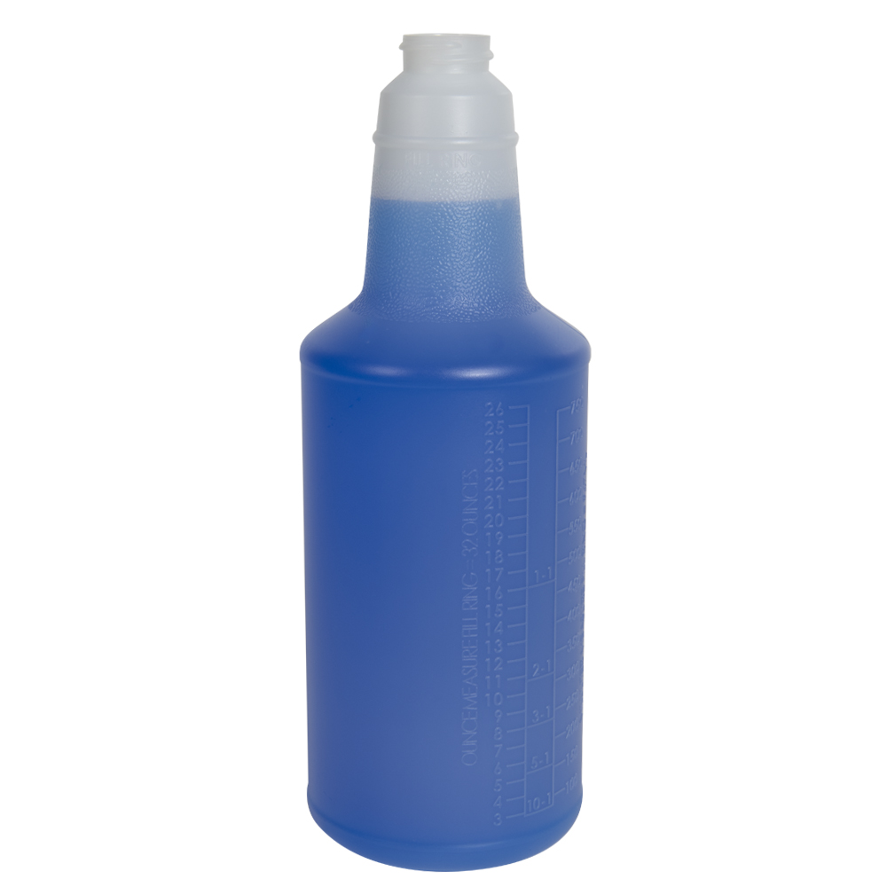 32 oz. HDPE Handi-Hold Bottle with 28/400 Neck (Sprayer or Cap