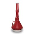 Dark Red 1-2/3 Quart Double Capped Funnel