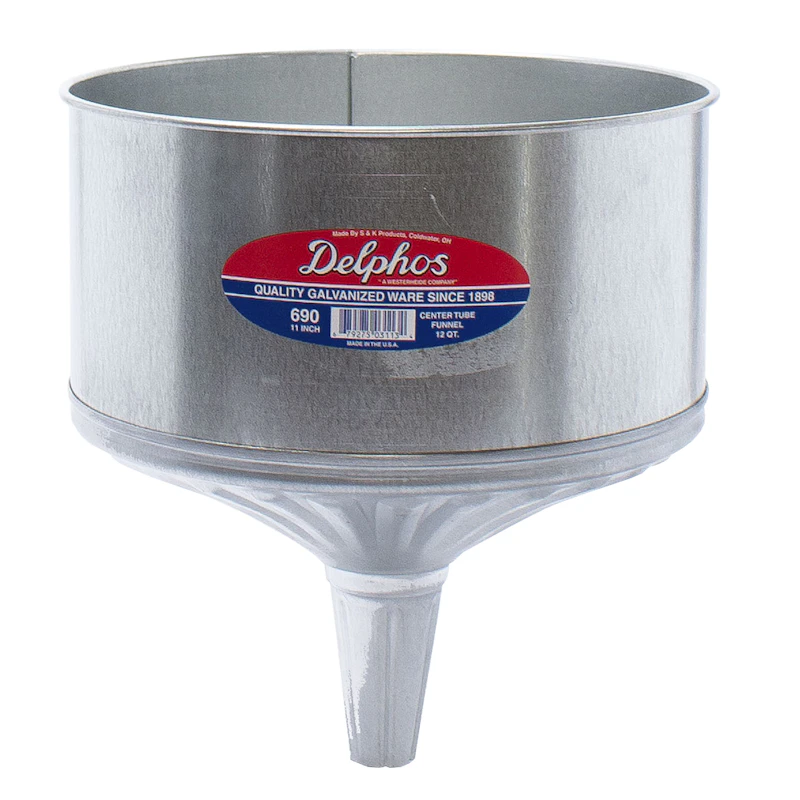 12 qt. Galvanized Steel General Purpose Funnel