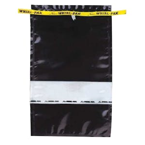 7.5" W x 12" L x 55 oz. Black Sample Bag