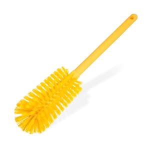 Vikan 3089, Vikan Small Utility Brush - Stiff This small, light-weight brush  has a broad head and an ergonomically angled handle. This design raises the  user's hand from the cleaning surface, reducing