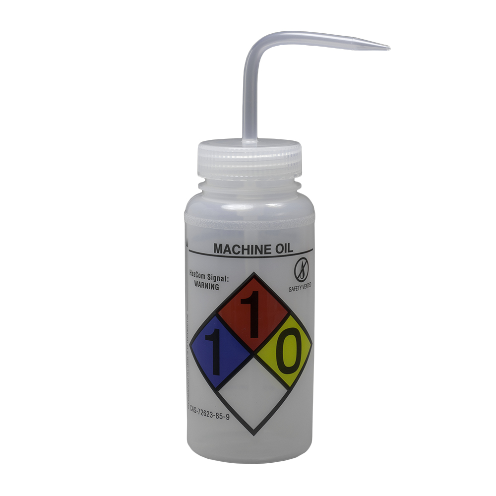 NOśWEA touch_bottle 1000mL Bleach GHS Labeled Right-to-Know, Vented Wash Bottle