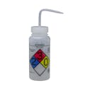 500mL Ethanol GHS Labeled Right-to-Know, Vented Wash Bottle with Natural Dispensing Nozzle