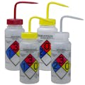 500mL GHS Labeled Right-to-Know, Vented Wash Bottles (Acetone, Isopropanol, Bleach & Ethanol)
