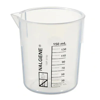 150mL Nalgene™ Polypropylene Clear Griffin Low Form Beaker