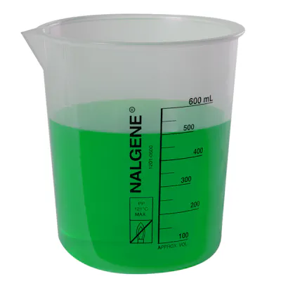 600mL Nalgene™ Polypropylene Clear Griffin Low Form Beaker