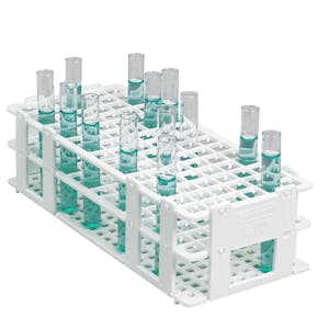 No-Wire™ Grip Rack - holds 90 tubes 10mm to 13mm diameter (6 X 15 rows)