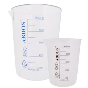 Polypropylene & TPX Beakers with Printed Graduations