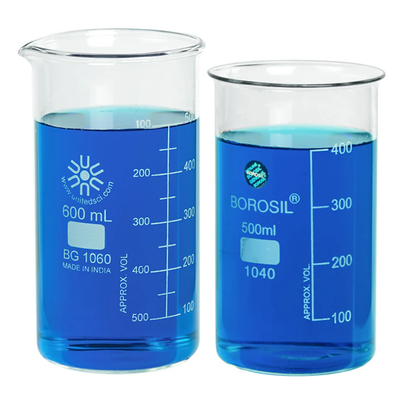 Tall Form Borosilicate Glass Berzelius Beakers