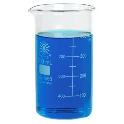 500mL Tall Form Borosilicate Glass Berzelius Beaker with Spout