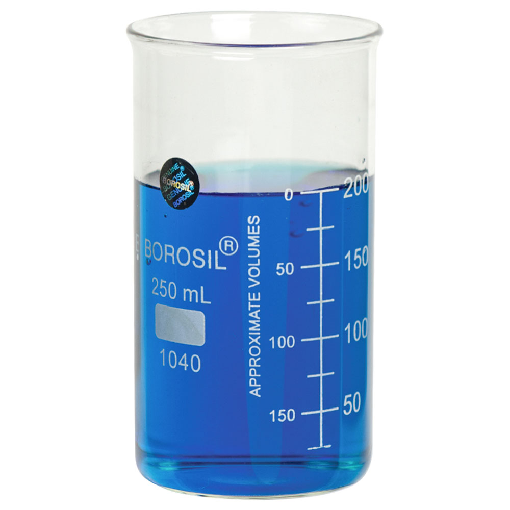 250mL Tall Form Borosilicate Glass Berzelius Beaker | U.S. Plastic