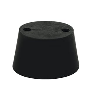 Size 0 Rubber Stopper with 2 Holes
