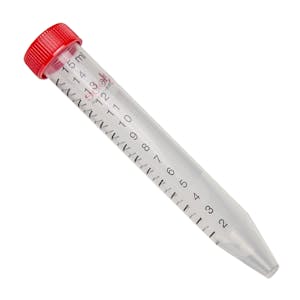 15mL Diamond Max™ Polypropylene Centrifuge Tube with Attached PE Cap - Sterile