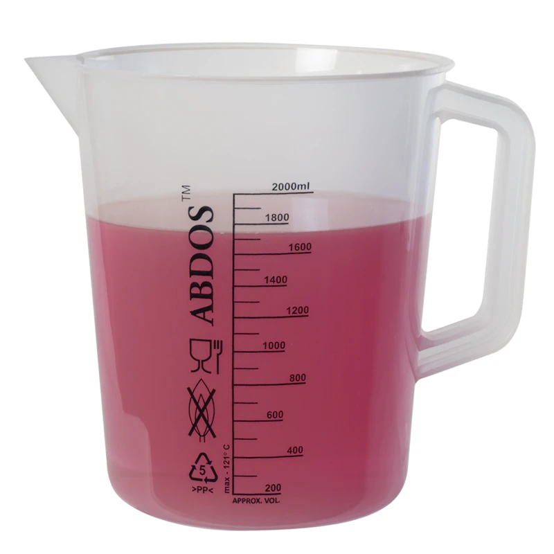 2000mL Polypropylene Beaker with Handle