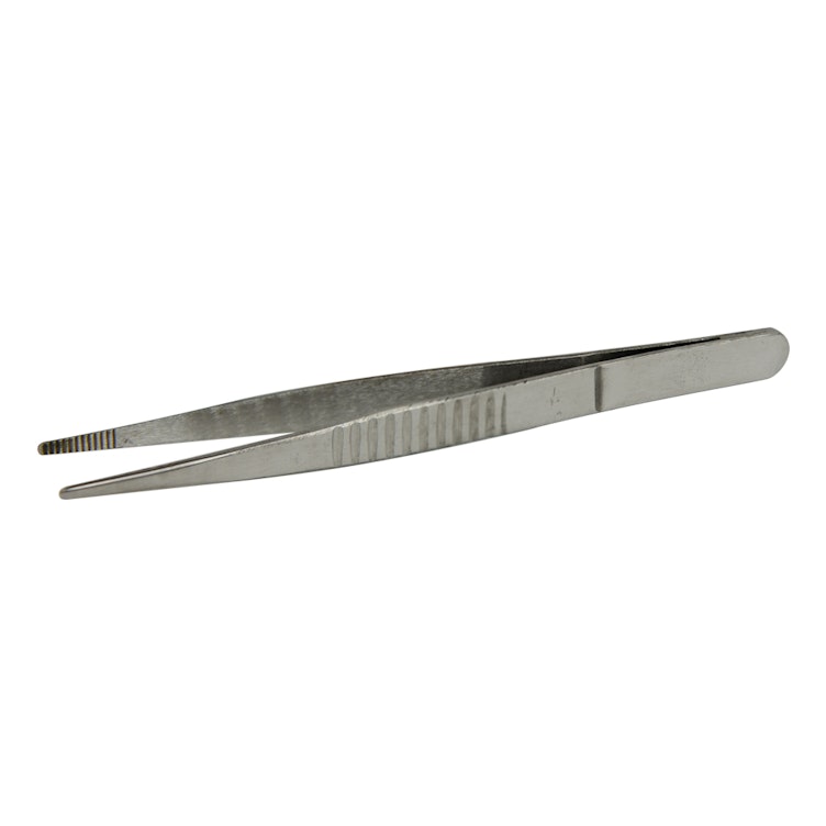 5" Blunt Straight Stainless Steel Economy Forceps