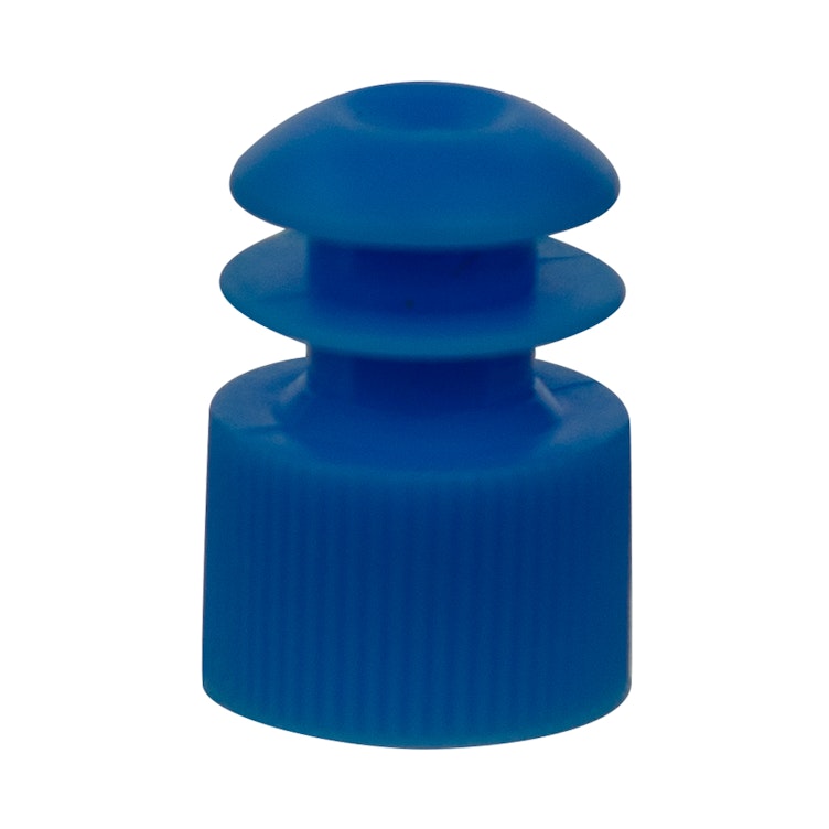 16mm Blue Flanged Cap