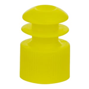 12mm Yellow Flanged Cap