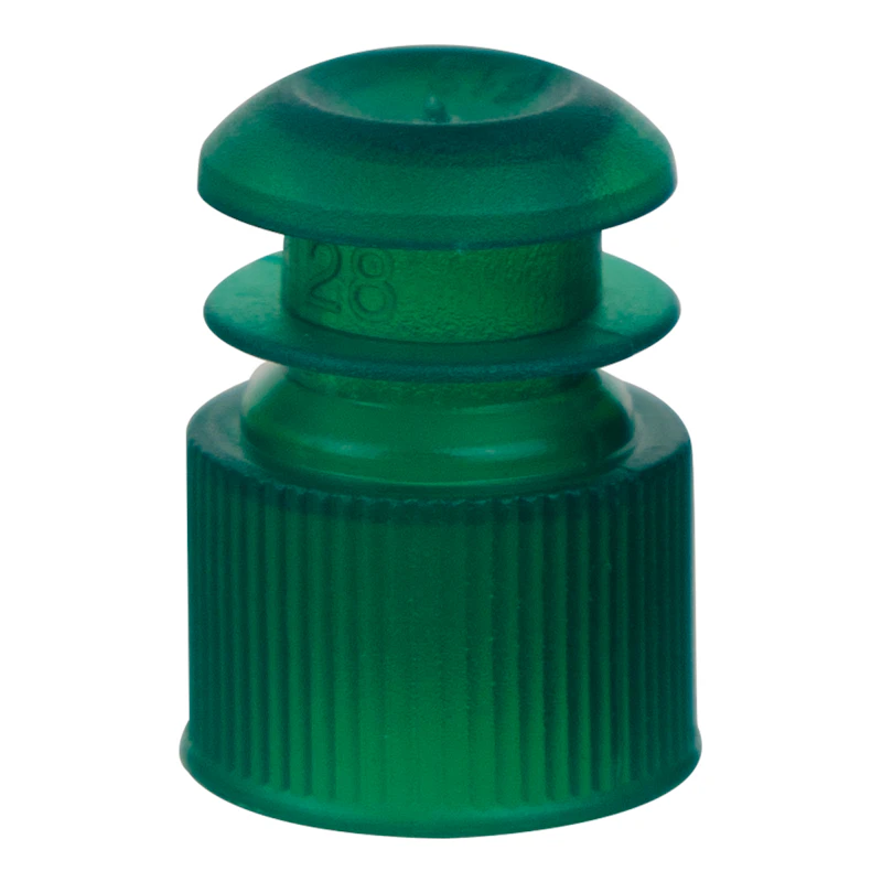13mm Green Flanged Cap
