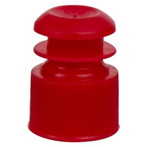 13mm Red Flanged Cap