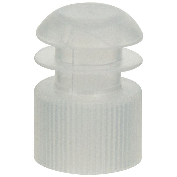16mm Clear Flanged Cap