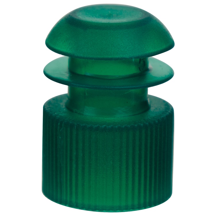 16mm Green Flanged Cap