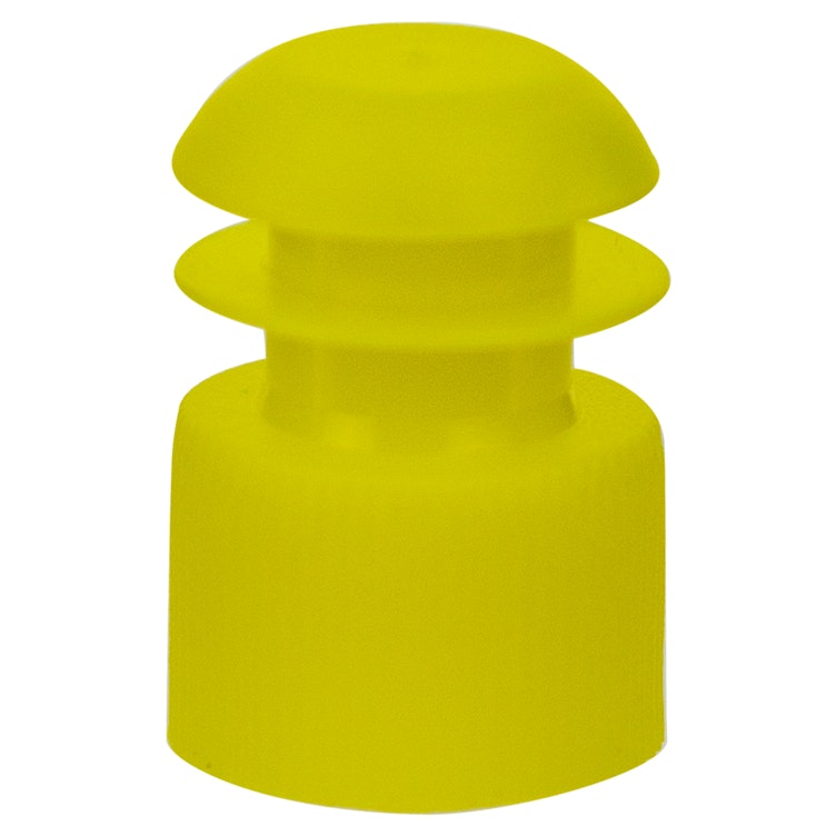 16mm Yellow Flanged Cap