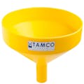13-1/8" Top Diameter Yellow Tamco® Funnel with 2" OD Spout