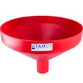 20-7/8" Top Diameter Red Tamco® Funnel with 4" OD Spout