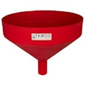 15" Top Diameter Red Tamco® Funnel with 2" OD Spout