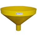 26" Top Diameter Yellow Tamco® Funnel with 4" OD Spout