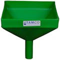 10" Square Green Tamco® Funnel with 1-1/2" OD Spout