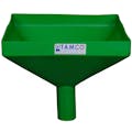 12" Square Green Tamco® Funnel with 2" OD Spout