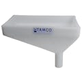 12" x 8" Rectangular Natural Tamco® Funnel with 1-1/2" OD Offset Spout