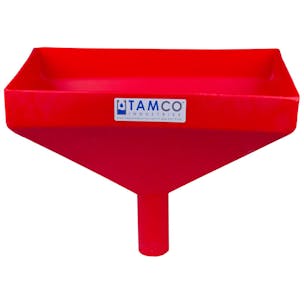 Tamco® Heavy Duty 16" x 10" Rectangular Funnel with Center Spout