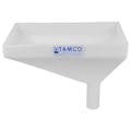 16" x 10" Rectangular Natural Tamco® Funnel with 2" OD Offset Spout