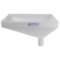 20" x 13" Rectangular Natural Tamco® Funnel with 2-1/2" OD Offset Spout