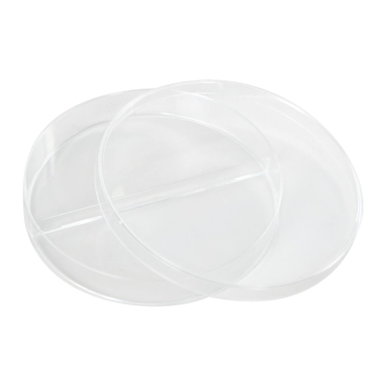 90mm x 15mm Divided Disposable Petri Dish