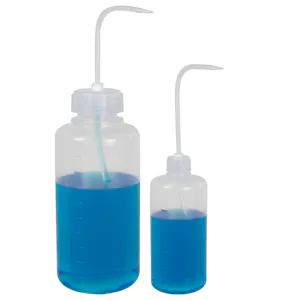 Valchoose LDPE Economy Wash Bottle, Narrow Mouth Squeeze Bottle Medical Lab Plastic Safety Squeeze Bottle No Spill Bend