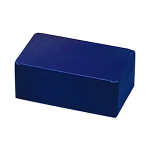 25 Slide Blue ABS Storage Box with Hinged Lid
