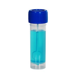 30mL Natural Polypropylene Universal Container with Scoop & Blue Cap