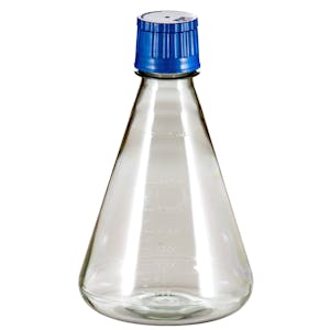 2000mL Polycarbonate Sterile Erlenmeyer Flasks with 53B Caps