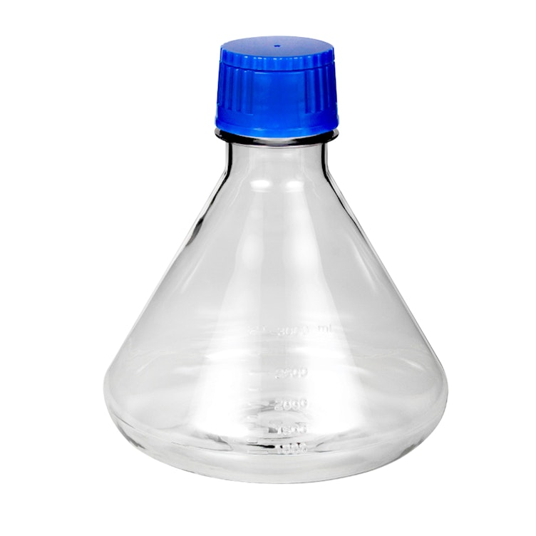 3000mL/3 Liter Polycarbonate Sterile Fernbach Flask with 69B Cap