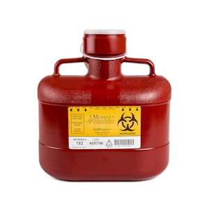 6.2 Quart Red Non-Stackable Sharps Container