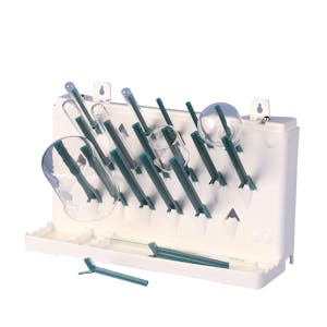 Benchtop, Single-Sided, 1 Tier Lab-Aire® 19 Pegs Drying Rack - 16" L x 7.5" W x 9.25" Hgt.