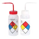 250mL (8 oz.) Scienceware® Label Your Own Safety-Vented & Labeled Wide Mouth Wash Bottle with Natural Dispensing Nozzle
