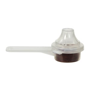 6.5cc Clear Polypropylene Scoop with Attached Funnel