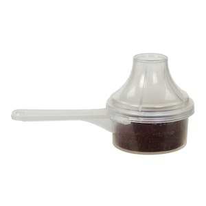 15cc Clear Polypropylene Scoop with Attached Funnel