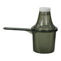 60cc Black Polypropylene Scoop with Attached Funnel & Cap